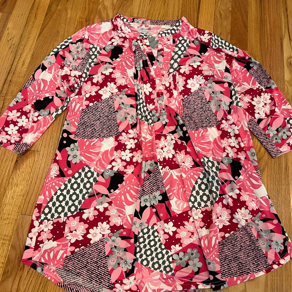 Serengeti Pink Blouse - XL